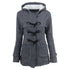 2021 warm winter fur collar jackets women new horn button Long down coat women parka Plus Size female parka hoodies Women - ROUTINE FASHION