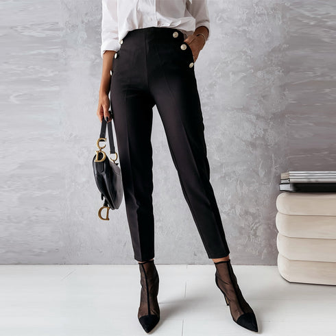 Women Tailored Trousers Casual Fashion Foot Pants - ROUTINE FASHION