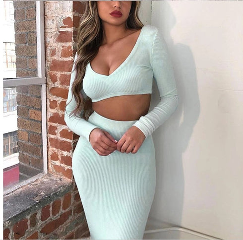 Waist wrap skirt suit - ROUTINE FASHION