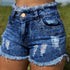 Denim shorts with fringe - ROUTINE FASHION