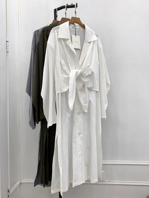 Lapel trench coat - ROUTINE FASHION