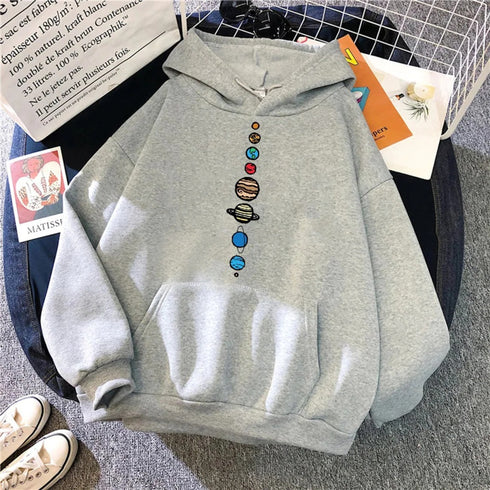 Multicolor Anime Men And Women Loose Hooded Sweatshirt - ROUTINE FASHION