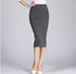 Long pencil skirt women's sexy slim wrap hip skirt - ROUTINE FASHION