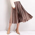 Gold velvet pleated skirt - ROUTINE FASHION