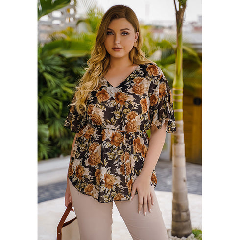 Floral chiffon blouse - ROUTINE FASHION