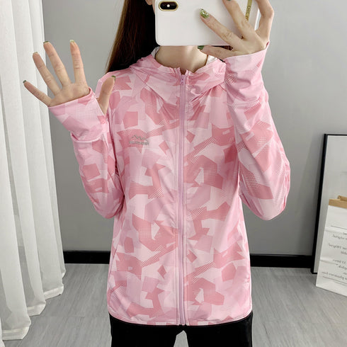 Ladies Summer Outdoor UV Protection Breathable Sun Protection Clothing Jacket - ROUTINE FASHION