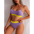 High Waist Bikini Swimwear Women Swimsuit New Push Up Biquini Ribbed Bathing Suit Women Sexy High Cut Bikinis Set - ROUTINE FASHION