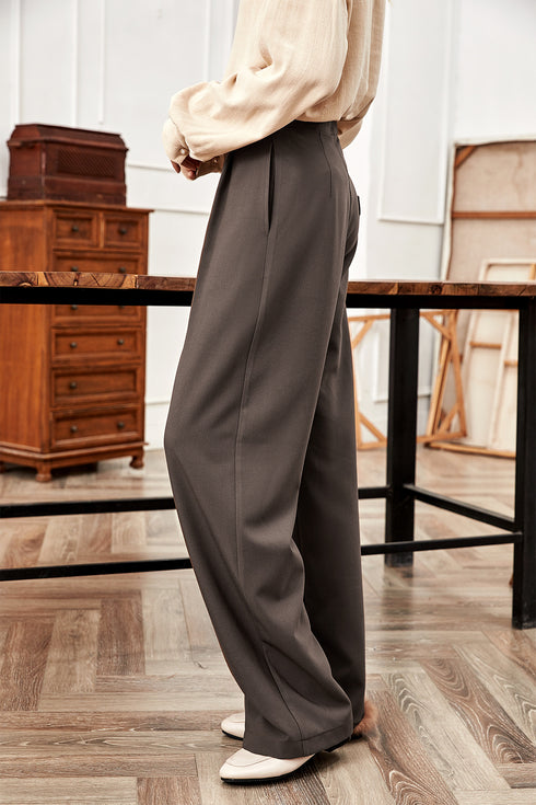 Fashion High Waist Wide Leg Trousers For Women - ROUTINE FASHION