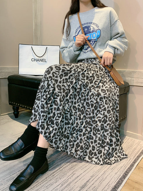 Long skirt casual skirt pleated skirt - ROUTINE FASHION