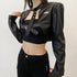 Street Biker Women's Short Leather Jacket - ROUTINE FASHION