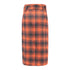 Plaid Midi Wild Belt A-line Skirt - ROUTINE FASHION