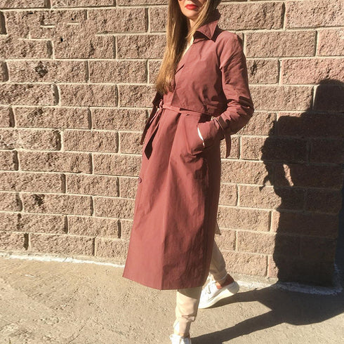 Retro mid-length trench coat - ROUTINE FASHION