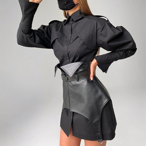 PU Corset Waistband Corset Rubber Corset - ROUTINE FASHION