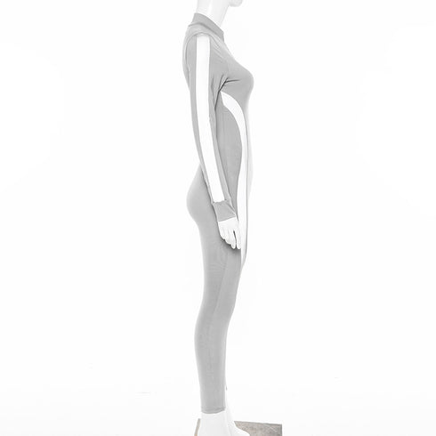 Reflective Paneled Bodysuit - ROUTINE FASHION