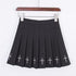 Pleated skirt women's embroidered skirt - ROUTINE FASHION