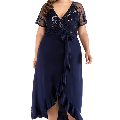 Knitted maxi skirt with irregular hem - ROUTINE FASHION