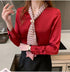 Chiffon Shirt Women's Long-sleeved Fashion Streamer Temperament Blouse - ROUTINE FASHION