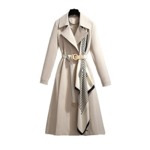 Spring and Autumn outfit windbreaker women in the long coat - ROUTINE FASHION