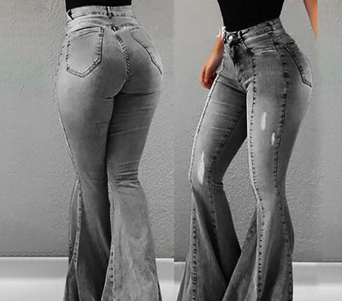 High waist flared jeans - ROUTINE FASHION