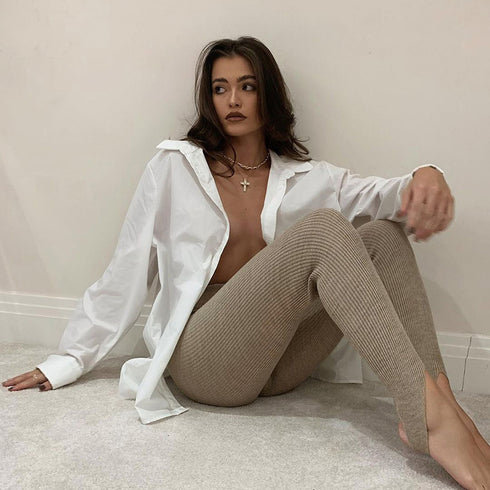 Women's Yoga Pants Step-on Tights - ROUTINE FASHION