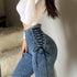 High waist jeans slim skinny cropped pencil pants - ROUTINE FASHION