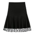 Lace Stitching Skirt Pleated Skirt - ROUTINE FASHION
