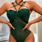 Multi-Color Mesh Breathable Three-point Lace-up Sexy Jumpsuit For Women - ROUTINE FASHION