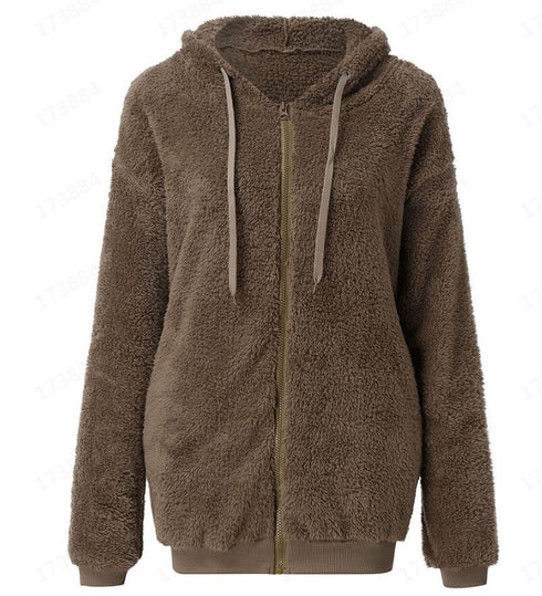 Women's Long Sleeve Sweatshirt Fleece Jacket - ROUTINE FASHION