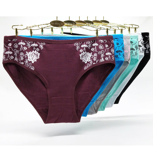 Women's floral print briefs - ROUTINE FASHION