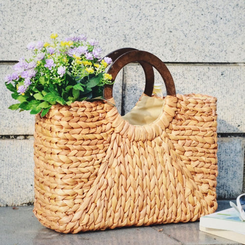 Beach rattan bag - ROUTINE FASHION
