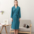 Women's Thin Couple's Nightgown Three Quarter Sleeve Bathrobe - ROUTINE FASHION