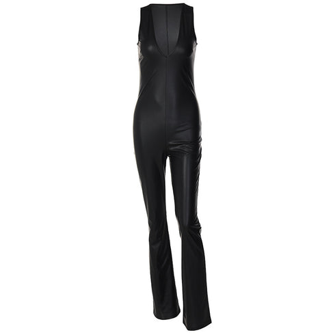 European And American Sleeveless Slim Jumpsuit Women - ROUTINE FASHION