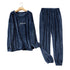 Flannel Pajamas Sets Winter Home Clothes For Women Men Sleepwear Couple - ROUTINE FASHION