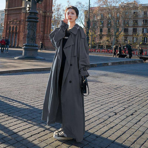 Women's Mid-length Trench Coat - ROUTINE FASHION