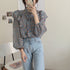 French Retro Floral Blouse Women Wood Ear Shirt Women - ROUTINE FASHION