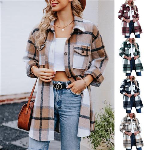 Fashion Casual Long Shirt Coat Women - ROUTINE FASHION