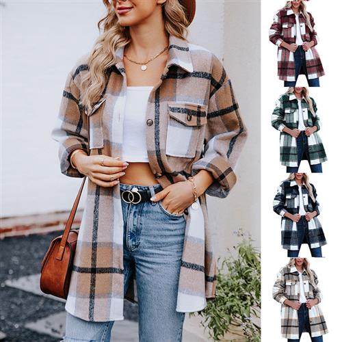 Fashion Casual Long Shirt Coat Women - ROUTINE FASHION