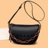 Acrylic Letter Shoulder Soft Leather Square Bag - ROUTINE FASHION