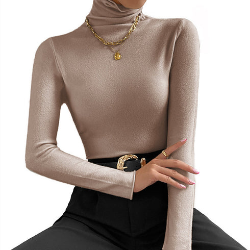 Solid Colour Comfortable Long Sleeve Jumper Women - ROUTINE FASHION