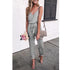 Women Solid Color Suspender Belt Jumpsuit - ROUTINE FASHION
