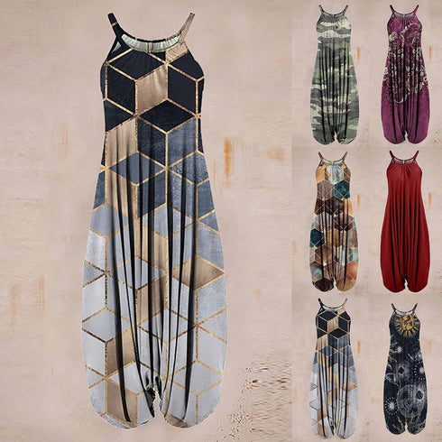 New Fashion Retro Harness Jumpsuit For Women - ROUTINE FASHION