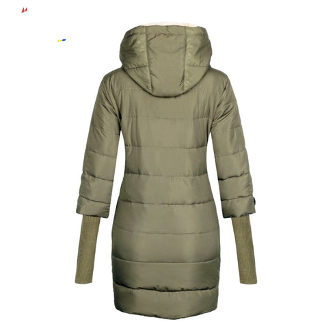 Winter Jacket Women Hooded Cotton Parka Long Coat Plus Size - ROUTINE FASHION