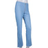 Zipper skinny jeans woman sexy light blue stretch denim pants club vintage bell bottom flare pants - ROUTINE FASHION