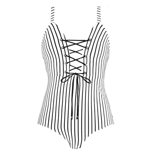 Solid color one-piece bikini swimsuit for women - ROUTINE FASHION