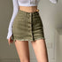 Fashionable Personality High Waist Slim Denim Skirt - ROUTINE FASHION