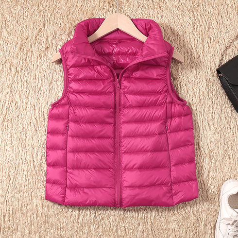 Lightweight down jacket women's Vest Short Size Large - ROUTINE FASHION