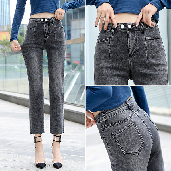 Skinny cropped straight jeans - ROUTINE FASHION