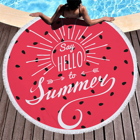 Printed beach towel microfiber bath towel beach cushion - ROUTINE FASHION