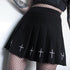 Pleated skirt women's embroidered skirt - ROUTINE FASHION