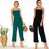 Sexy suspenders wrapped chest zipper jumpsuit women - ROUTINE FASHION